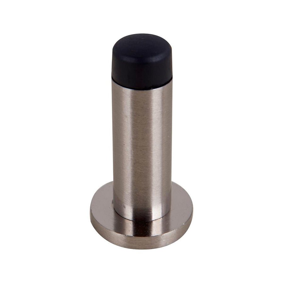 Adoored 60mm Satin Chrome Door Stop - Steel - Non Marking - Stylish Design - SuperSaverAU - view 1