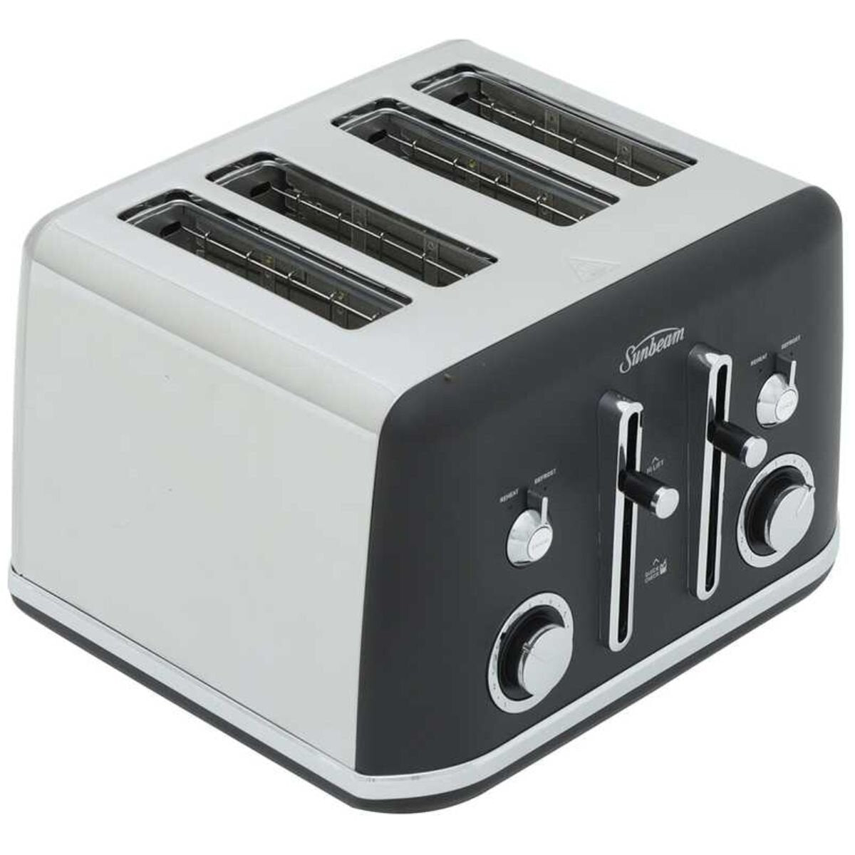Sunbeam Alinea Select 4 Slice Toaster - Black, Nine Browning Settings, Dual Controls - TA2740K