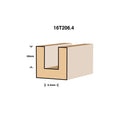 Ultra 6.4mm Straight Router Bit - Tungsten Carbide Tipped, 1/4" Shaft