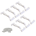 Dreambaby Child Safety Catches 6 Pack, White Polypropylene Cabinet & Drawer Latches