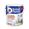 British Paints Clean and Protect Low Sheen Interior Paint 4L - White - Wipeable Finish - 8-Year Mould Guarantee - SuperSaverAU - view 1