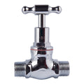 Kinetic 15mm Chrome Male T Head Stop Cock - Lead Free Brass - WaterMark Certified - SuperSaverAU - view 1