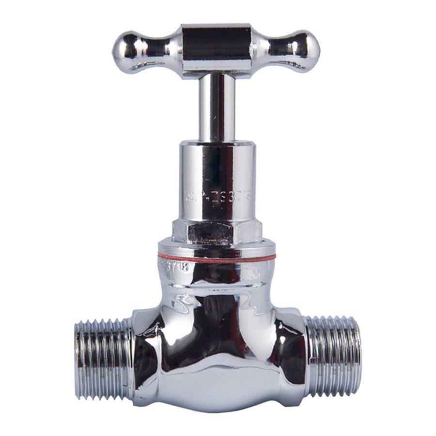 Kinetic 15mm Chrome Male T Head Stop Cock - Lead Free Brass - WaterMark Certified - SuperSaverAU - view 1