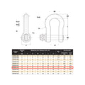 Gorilla 16mm 3.25T Grade S Alloy Lifting Bow Shackle, 3250kg WLL