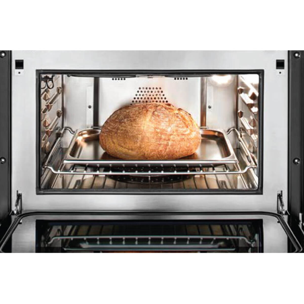ILVE Professional Plus 3in1 Built-In Combi Oven - 36L, Steam, Microwave, Black Glass - 645STCHSWBK