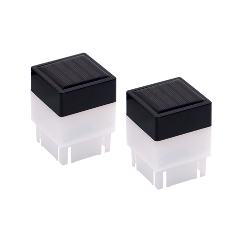 ProtectorAl Solar Fence Lights - 50mm x 50mm - Plastic - Easy Install - SuperSaverAU - view 1