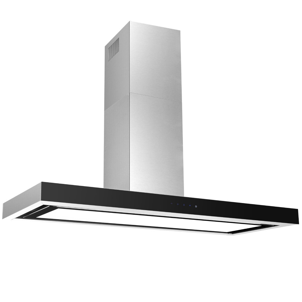 Glem Gas Quiet Air 120cm canopy rangehood - stainless steel, off-board motor, touch control - GQA120TBLED