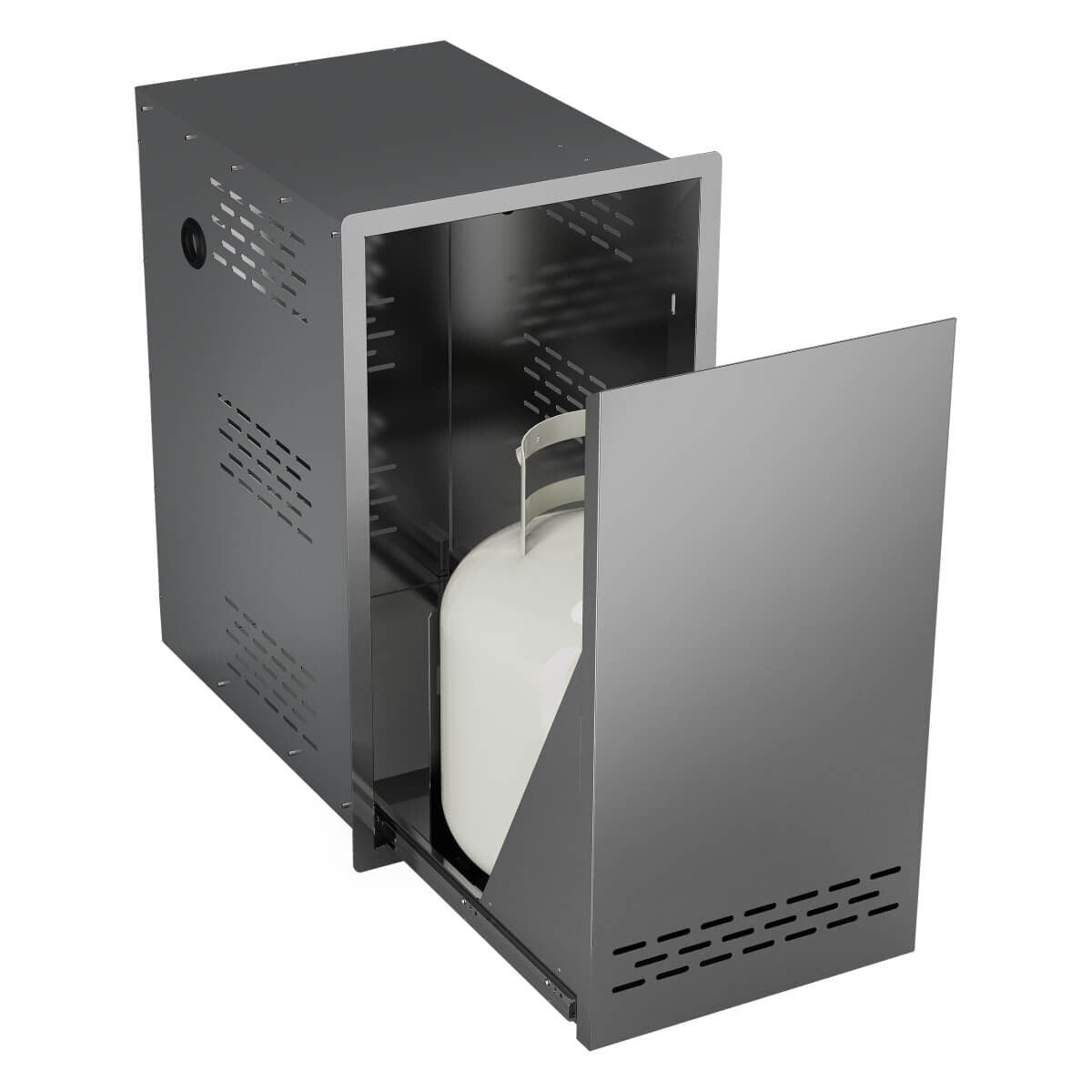Beefeater Stainless Steel Gas Tank Drawer - Gas Bottle Compartment - Telescopic Drawer - BOC2080SA