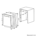 ILVE 60cm fully integrated dishwasher - 13 place settings, eco mode, 4 star water rating - IVDFI400