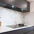Schweigen 120cm Matte Black Undermount Rangehood - IsoDrive SE Motor, 3200m³/h - UM1390-12BSEPAK