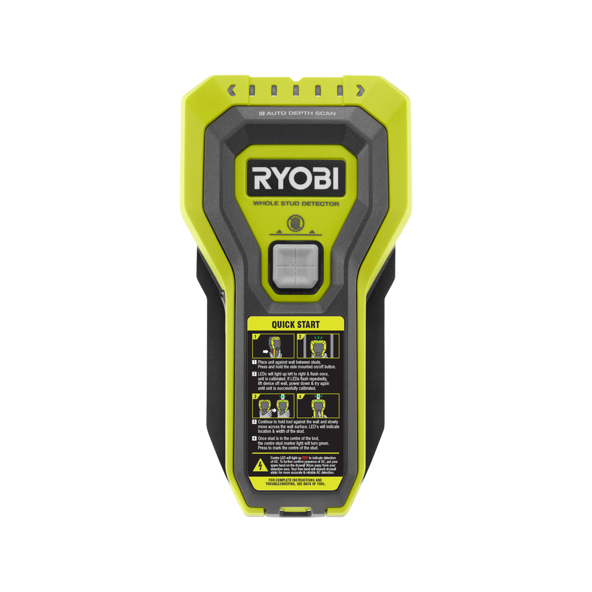 Ryobi Stud Finder RYSF5003 - Detects Timber, Metal & Wires - 38mm Deep - SuperSaverAU - view 1