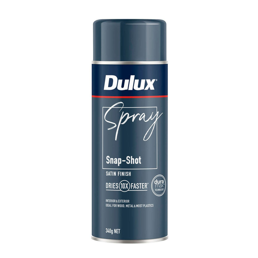 Dulux Satin Snap Shot Spray Paint 340g - Fast Drying - Self Priming - 0.34L - SuperSaverAU - view 1