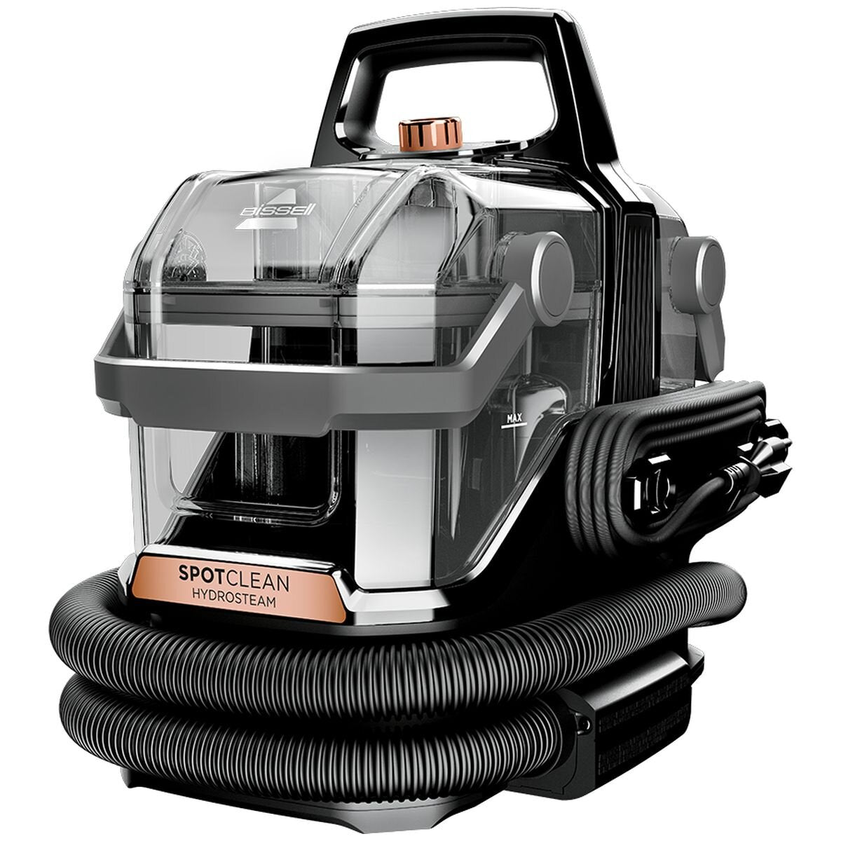 Bissell SpotClean HydroSteam handheld cleaner - 3 cleaning modes, 1.9L clean tank, Titanium finish - 3689F