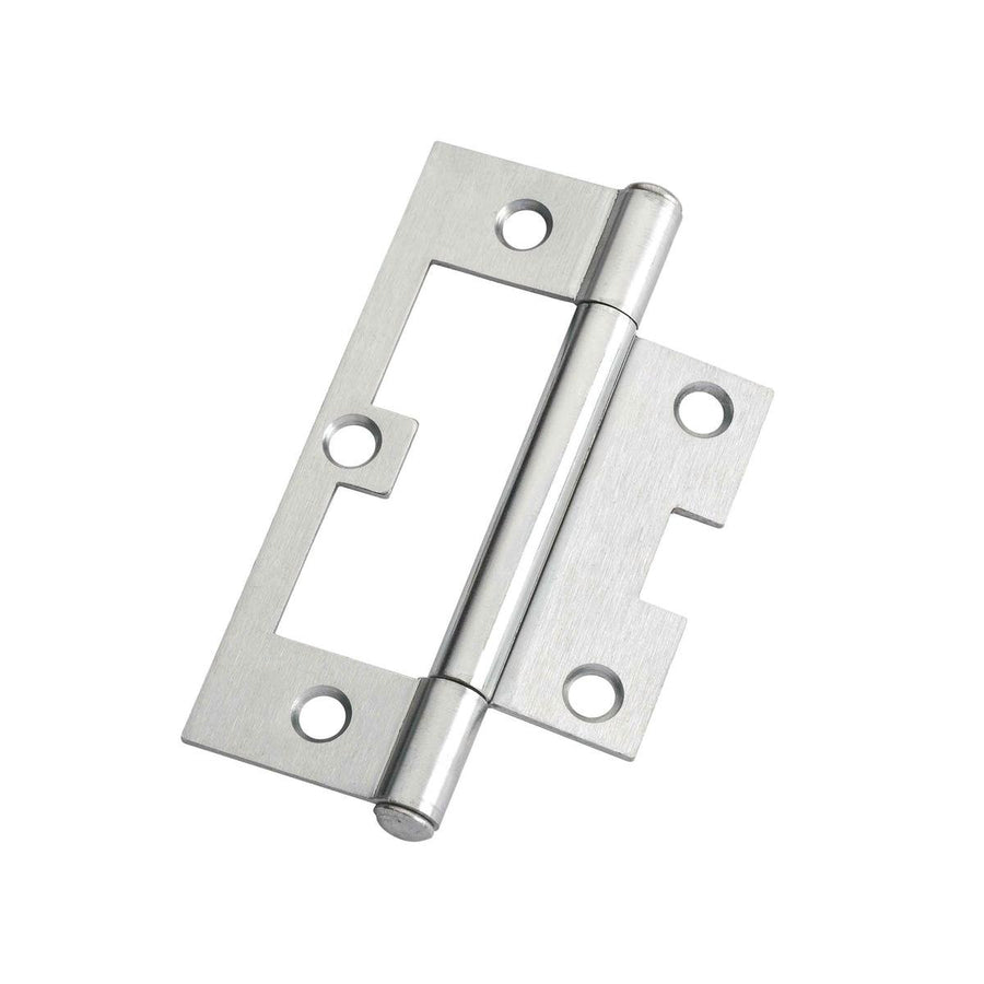 Lane 90mm Satin Chrome Fixed Pin Hinge 20 Pack Easy Fit Security - SuperSaverAU - view 1