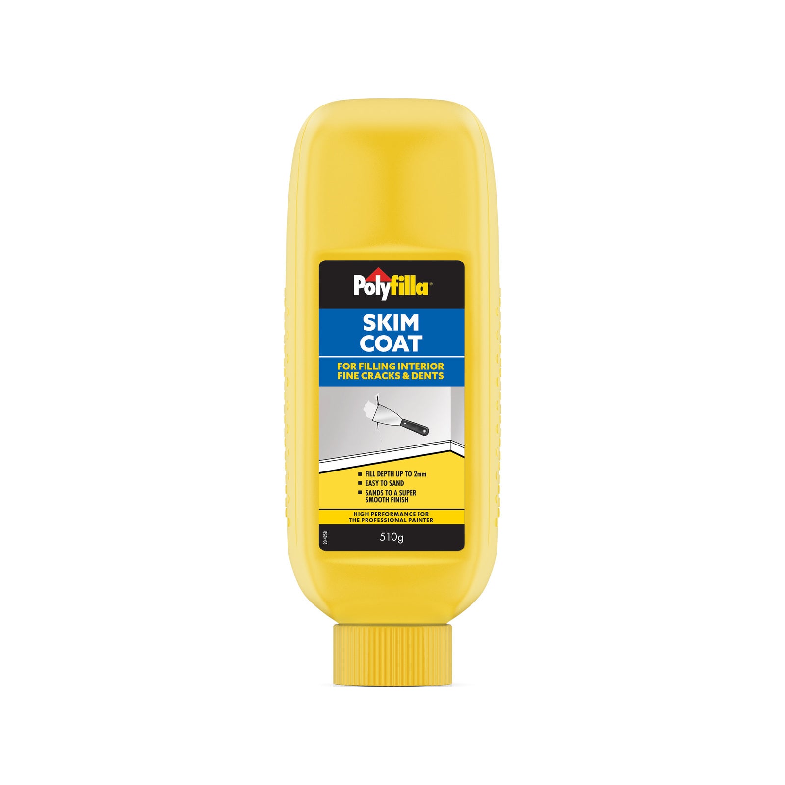 Selleys Poly 510g Interior Skim Coat Filler, Cream, For Plaster & Plasterboard, Sandable