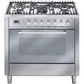 ILVE 90cm Dual Fuel Freestanding Cooker 110L - 5 Gas Burners, Stainless Steel - JV90CSVP/I
