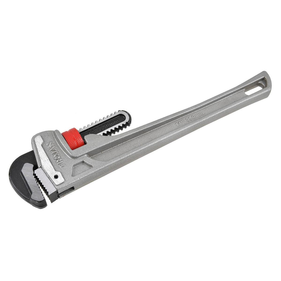Trojan 350mm Aluminium Pipe Wrench - Lightweight - Drop Forged Jaws - 55mm Capacity - SuperSaverAU - view 1