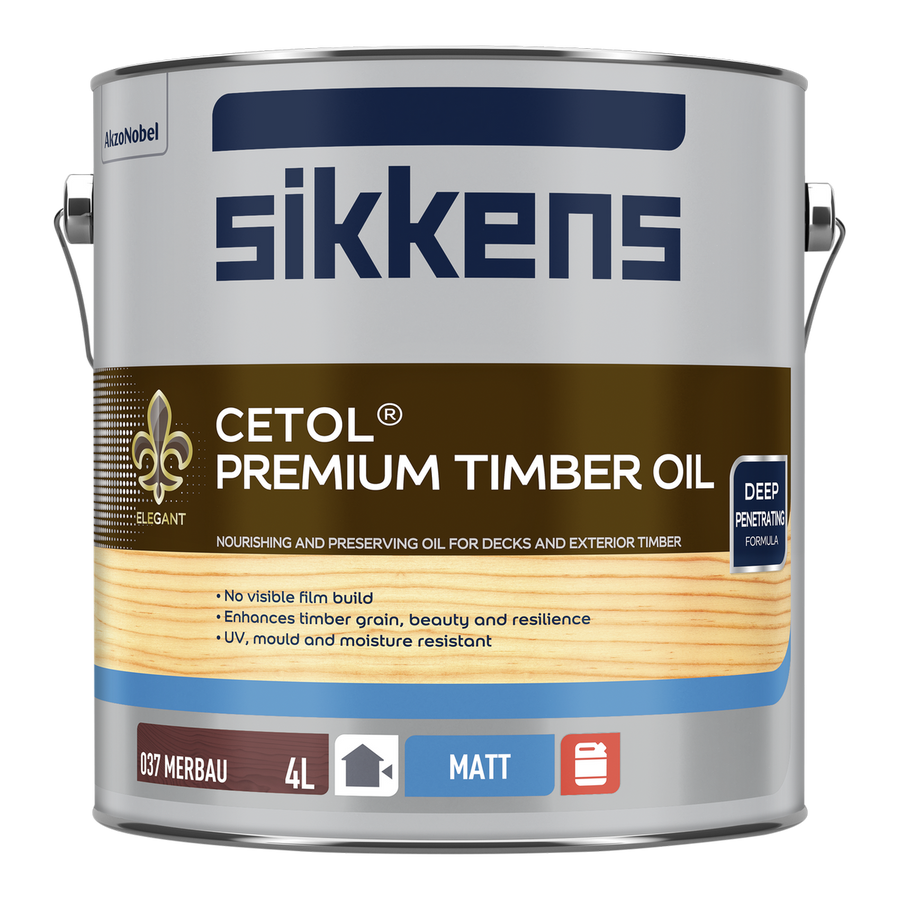 Sikkens Cetol Premium Timber Oil 4L Natural Merbau - Nourishing Protection - SuperSaverAU - view 1