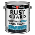 White Knight Rust Guard 4L Black Gloss Epoxy Enamel Metal Paint Tintable