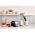 KitchenAid Classic 2 Slice Toaster - Onyx Black, 5 Shade Settings, All Metal Construction - 5KMT2115AOB