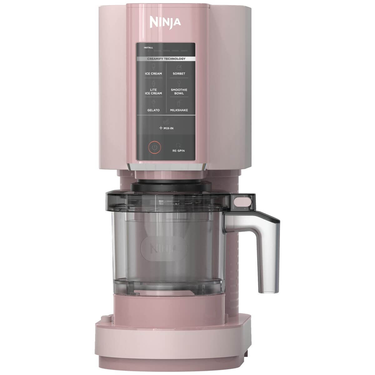 Ninja Creami Ice Cream Maker - Seven Programs - 800W - Three 470ml Tubs - Pink - NC302PKANZ