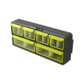 Ryobi Link Small Wall Parts Organiser - 6 Clear Bins - 168mm x 94mm x 394mm - SuperSaverAU - view 2