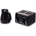 Westinghouse Kettle and Toaster Pack - 1.7L Rapid Boil Kettle, 4 Slice Toaster, Black Silver - WHKTPK14K