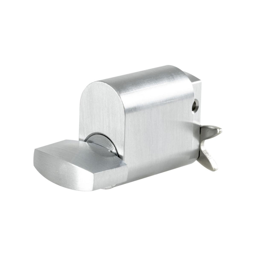 Rolltrak Commercial Security Oval Turnsnib Lock - Satin Chrome - 6 Pin Design - Rabbit Cam - 10 Year Guarantee - 18mm x 31mm x 53mm - SuperSaverAU - view 1