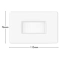 Deta S Line Brush Plate - 75mm x 4.3mm - White - Low Profile Cable Management - SuperSaverAU - view 4