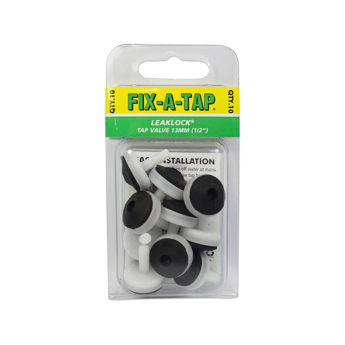 Fix-A-Tap 13mm 1/2" Leaklock Tap Valve 10 Pack EDPM Rubber Leak Free - SuperSaverAU - view 2