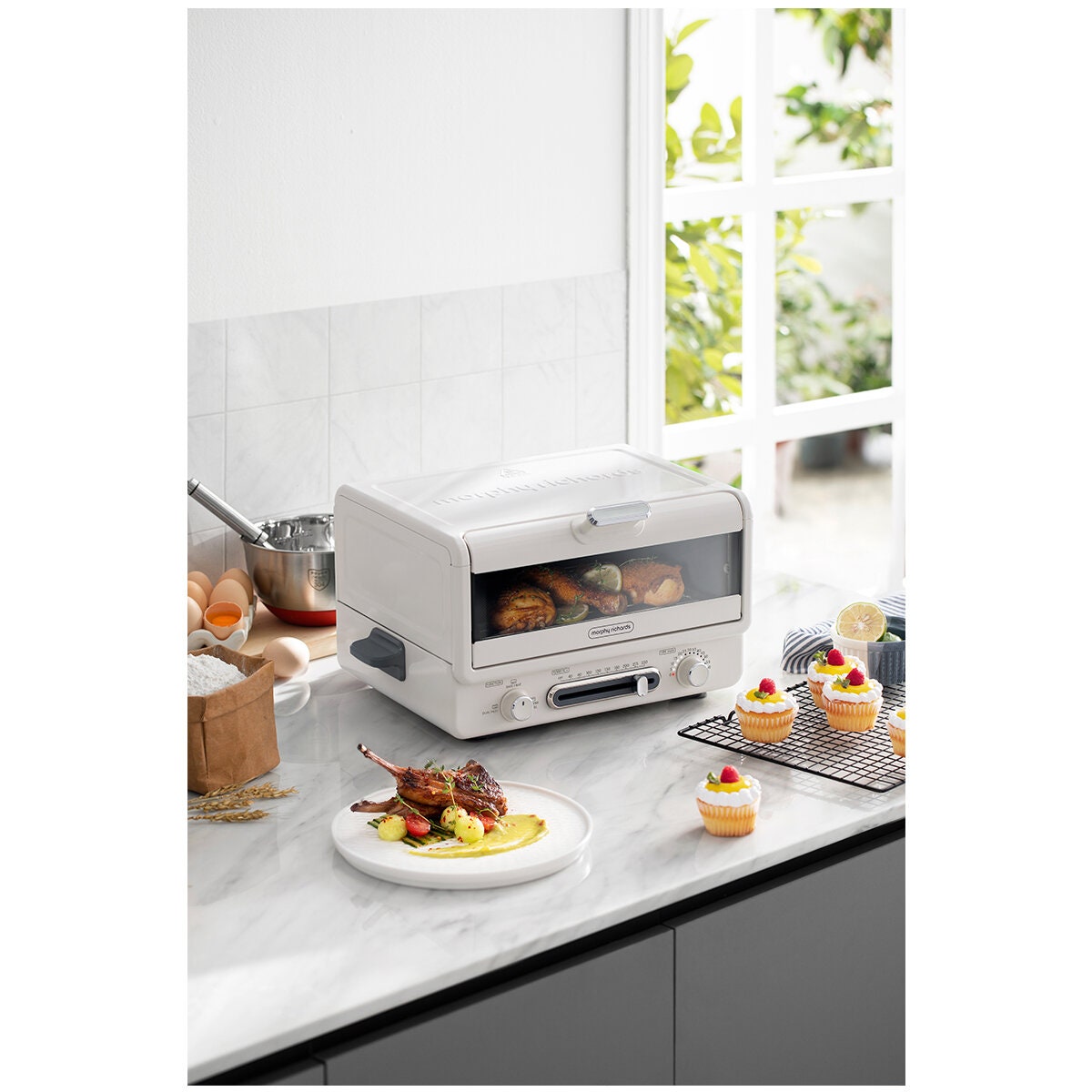 Morphy Richards 12L MultiOven - 2000W, Three Power Levels, White Finish - MRMPO12W