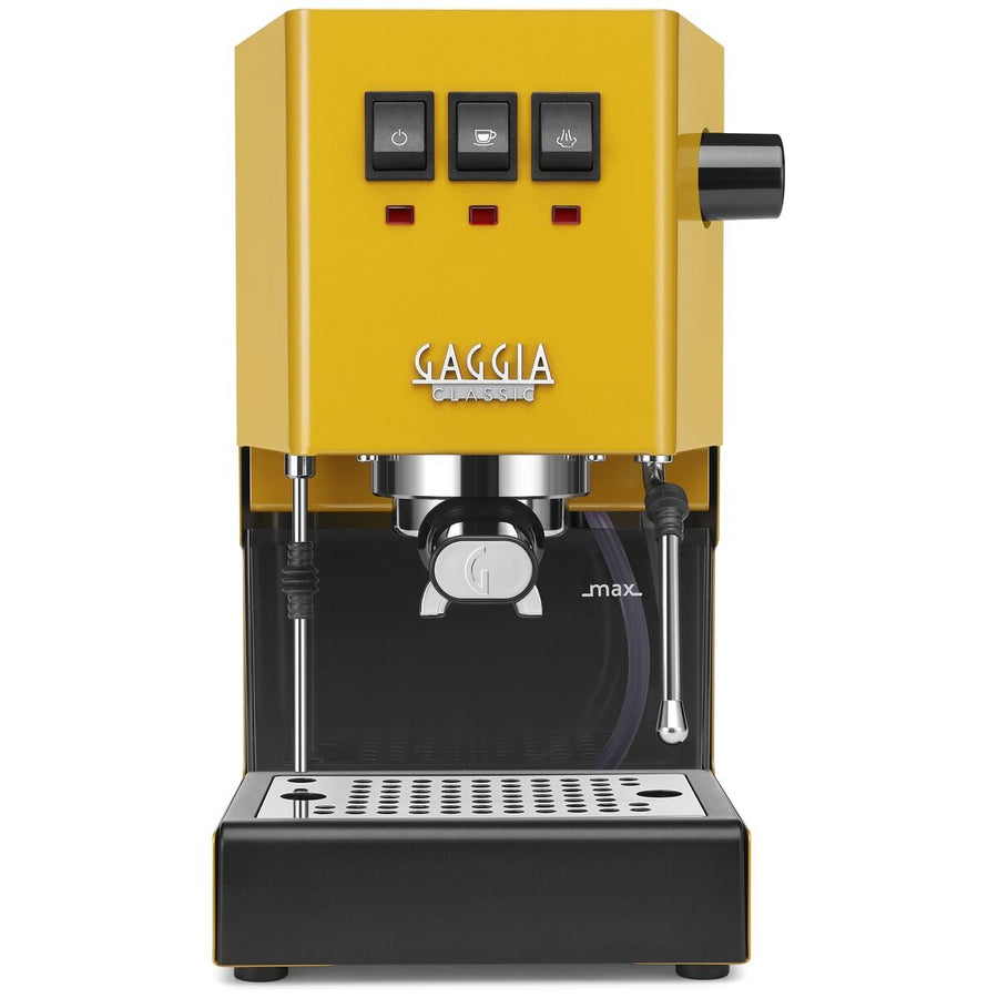 Gaggia Classic E24 Manual Coffee Machine - Yellow - Professional Filter Holder and Steam Wand - RI9481-18