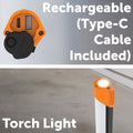 Arlec 1200lm LED Rechargeable Inspection Light - 4400mAh Battery - IP54 Weather Resistant - Orange Black - SuperSaverAU - view 5
