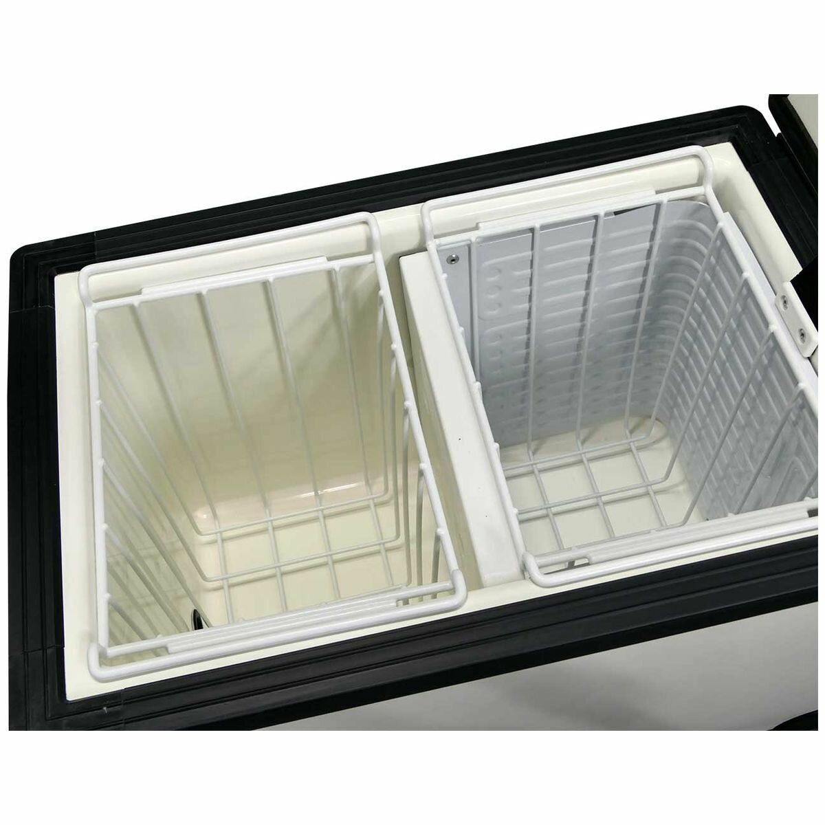 EvaKool 40L fibreglass portable fridge freezer - 12V or 24V DC power - White - RFE40-FF