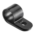 Narva 12.7mm (1/2") Black UV Resistant Nylon Cable Clamps P-Clips 5 Pack