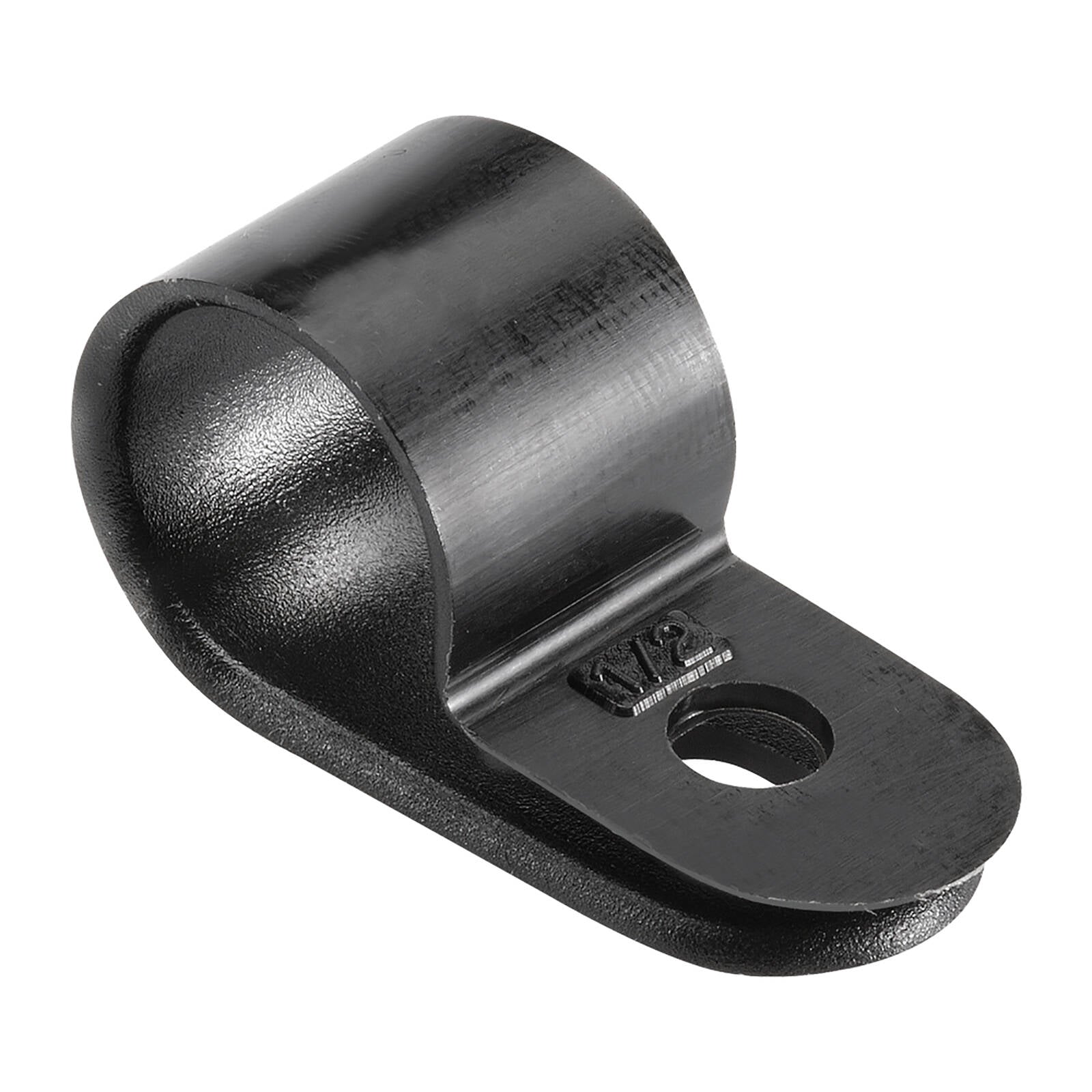 Narva 12.7mm (1/2") Black UV Resistant Nylon Cable Clamps P-Clips 5 Pack