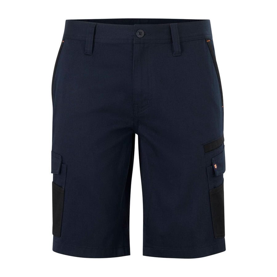 Citeco Size 97r Navy Mid Shorts Cotton Stretch Cargo - UPF 50+ Protection - Adjustable Waistband - Multiple Pockets - SuperSaverAU - view 1