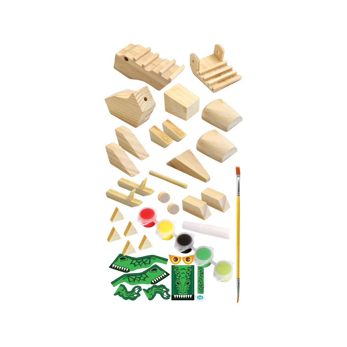 Boyle Wood Craft Project Kit Dinosaur - 1 Pack - 225mm x 100mm - DIY Assembly - SuperSaverAU - view 2