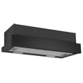 Omega 60cm Slide-Out Rangehood - Matt Black, Three Fan Speeds, 440m³/h Max Air - ORT6WBA