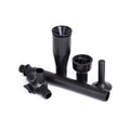 Aquapro No.1 Small Fountain Kit, Tool-Less Fit with 3 Nozzles & T-Piece, Black, Outdoor