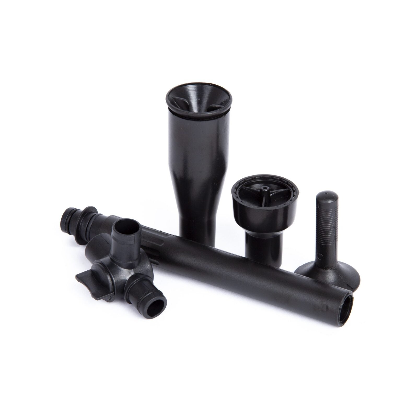 Aquapro No.1 Small Fountain Kit, Tool-Less Fit with 3 Nozzles & T-Piece, Black, Outdoor