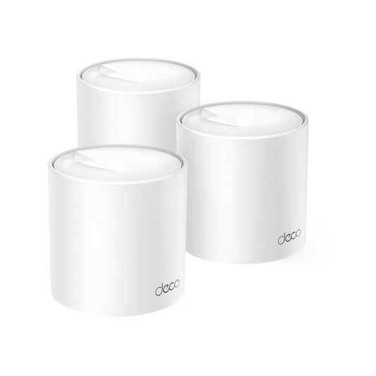 TP-Link Deco AX3000 Whole Home Mesh Wi-Fi 6 System - 3 Pack - 600m² - White