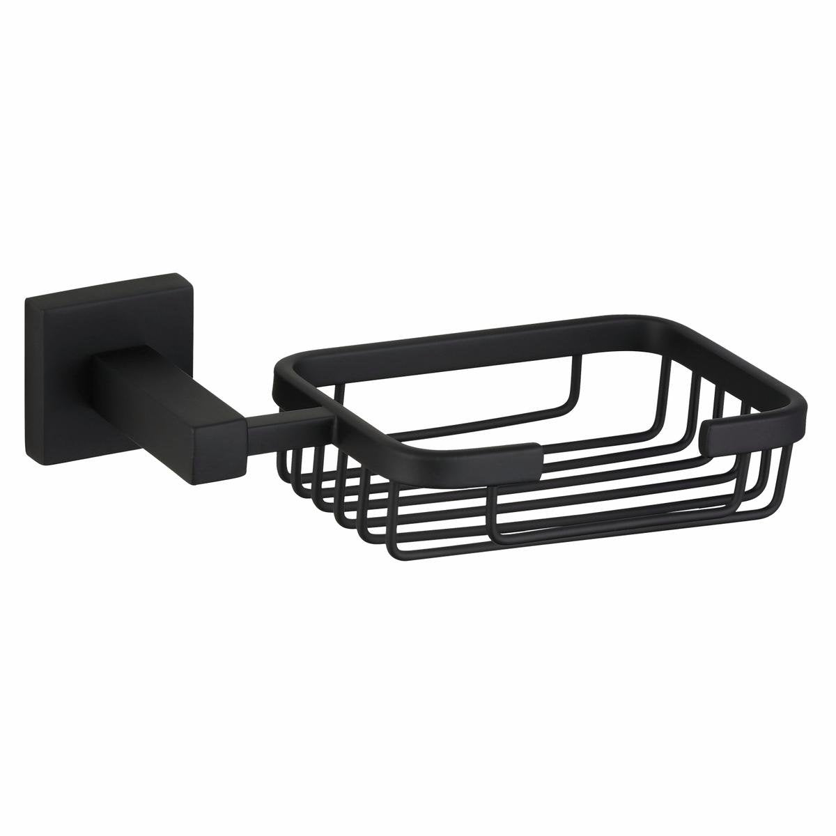 Mondella Matte Black Rococo Soap Basket - 185mm x 50mm x 110mm - SuperSaverAU - view 1