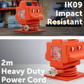 Arlec 10A 4 Outlet Heavy Duty Power Block - PD20W Fast Charging - Orange - SuperSaverAU - view 3