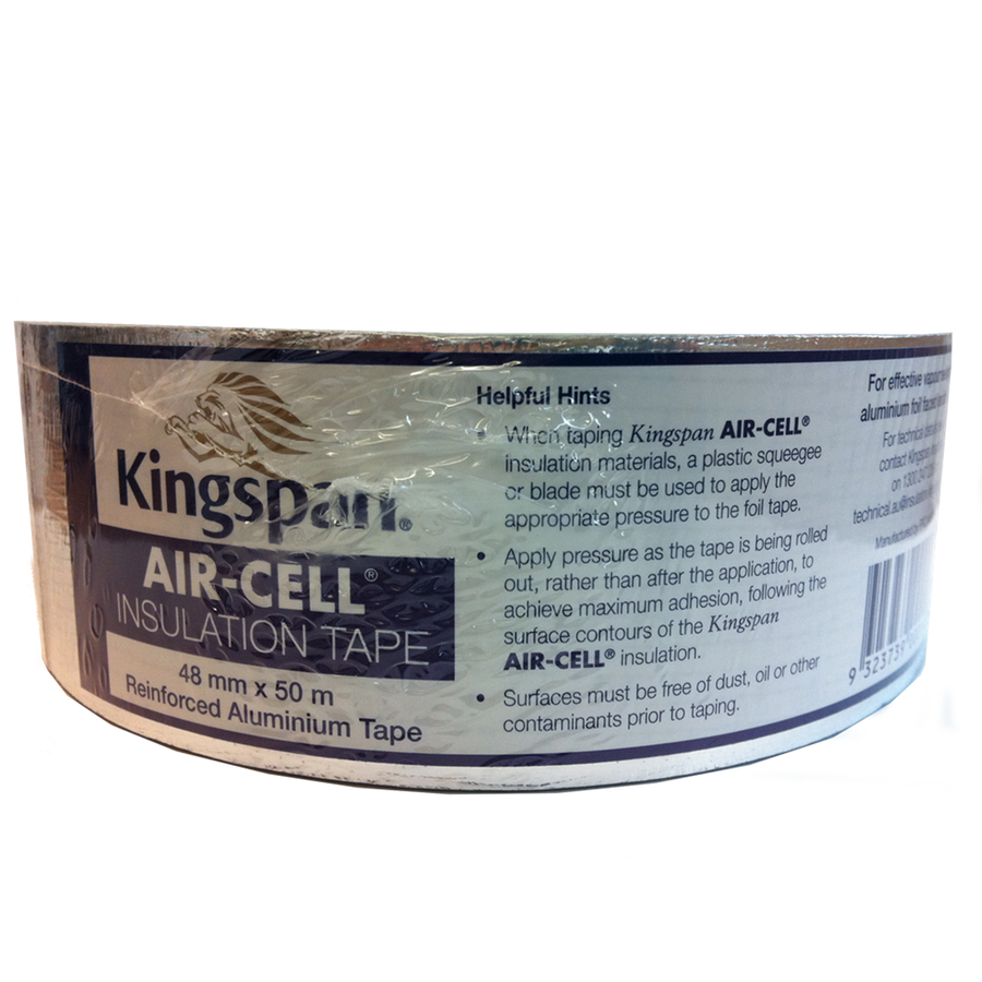 Kingspan Insulation Tape - 48mm x 50m - Reinforced Aluminium - Fire Retardant - SuperSaverAU - view 1