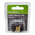 Kinetic 12mm Dome Brass Tap Valve 2 Pack