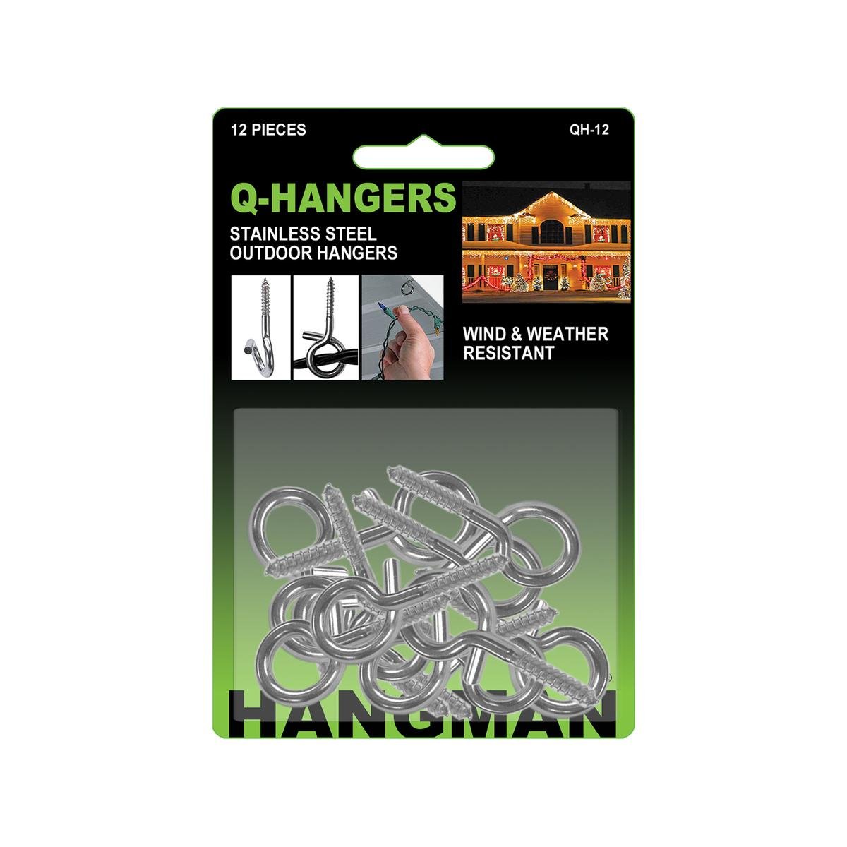 Hangman Q Picture Hangers 12 Pack - Rust-Proof Metal - 94mm x 140mm - Easy Installation - SuperSaverAU - view 1