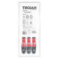 Trojan 3 Piece File Set 200mm Flat, Half Round and Round in Hardened Steel