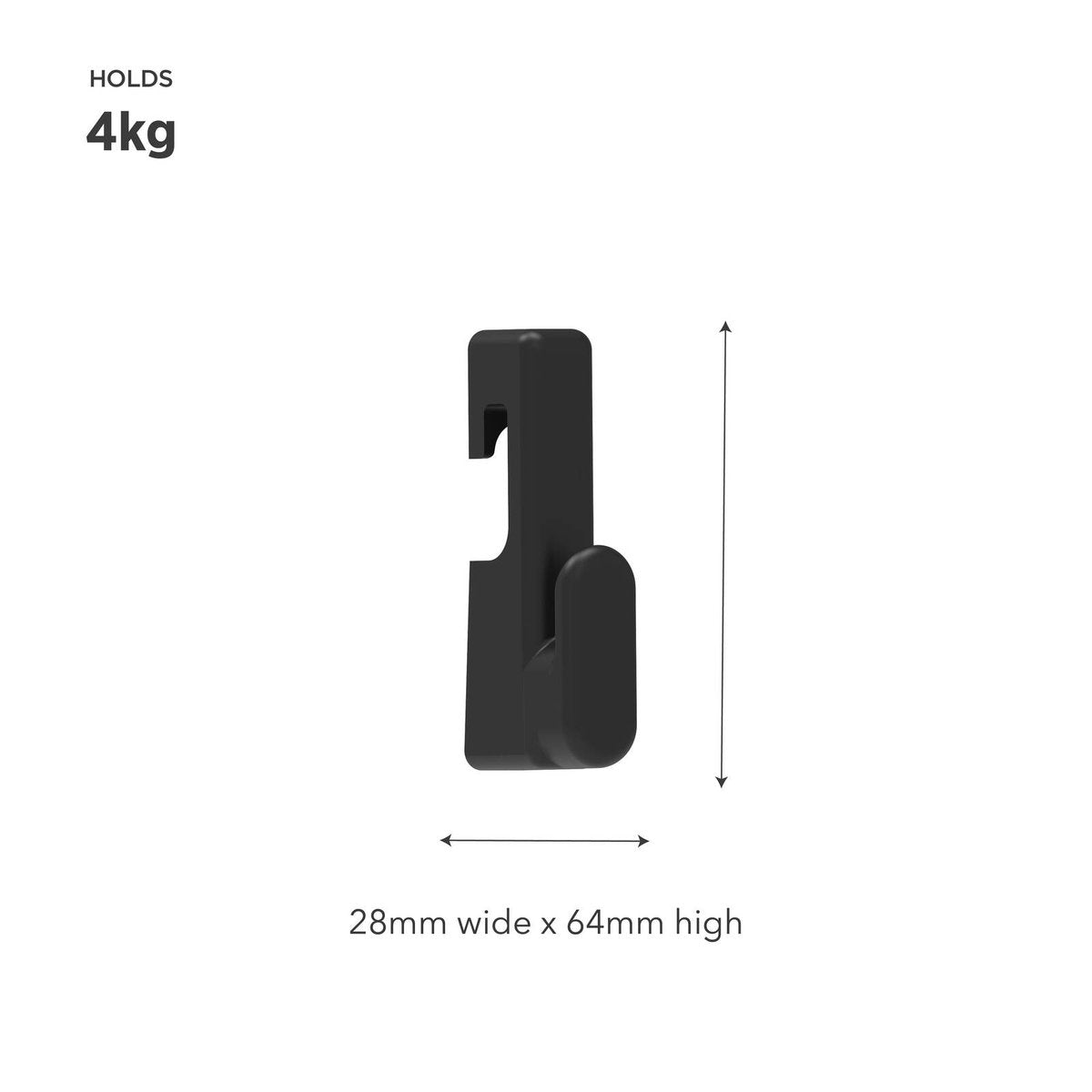 Mode Acoustic Panelling Picture Hooks 2 Pack - 110cm x 110cm - Black - Easy Installation - SuperSaverAU - view 3