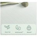 Zinus Queen Green Tea Memory Foam Mattress - 30cm Thick, 7-Zone Support, ActivCharcoal - AU-MFGNO4ZC-12Q